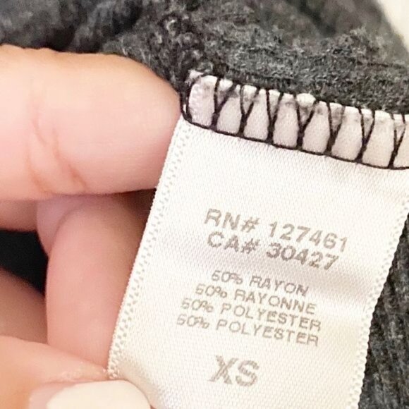 WILDFOX winter diet long sleeve cassidy thermal t-shirt top gray grey size XS - Picture 6 of 9